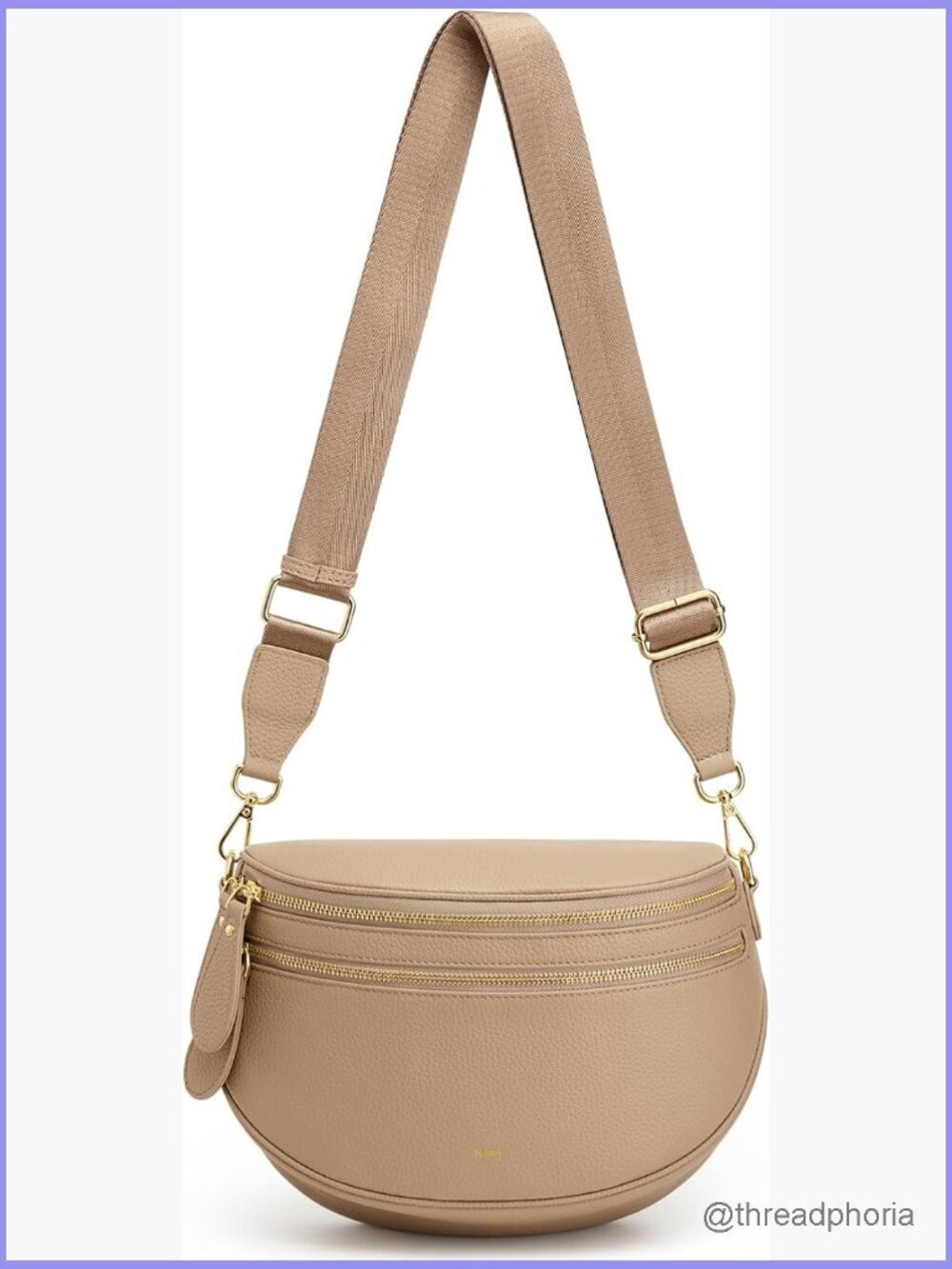 Genuine Leather Crossbody Fanny Pack with RFID Blocking
